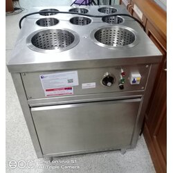 เครื่องลวกช้อนไฟฟ้า 2หลุมลวก 6ช่องใส่ช้อนส้อม ตู้ลวกช้อน