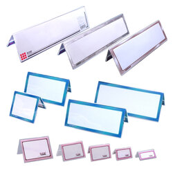 Horizontal Double-Sided Clear Acrylic Sign Holders series A