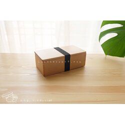 Rectangular Shiraki Hemlock Bento Box กล่องข้าวญี่ปุ่นสี่เหลี่ยมสีไม้ 1 ชั้น