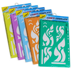 Lai Thai Ancient Art Template Rulers Three Head Kranok Pattern