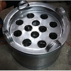 ถังเขย่าเบียร์วุ้น ถังเขย่าให้เป็นวุ้น สแตนเลส มือหมุน 12 ขวด