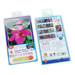 Flowers in Thai-English-Mandarin Flashcards ET-325