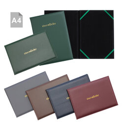 Synthetic Leather Certificate Holder A4 Printed Cover