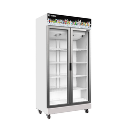 ตู้แช่เย็นมินิมาร์ท 2 ประตู SANDEN รุ่น SPN-1005 ขนาด 25.5Q สีขาว ( รับประกันนาน 5 ปี )