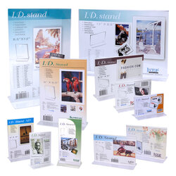 Double-Sided Clear Acrylic Sign Holders series T