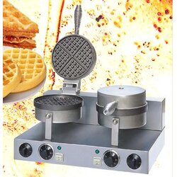 เครื่องทำวาฟเฟิล ทรงกลม สแตนเลส 2 หัว จำนวนจำกัด