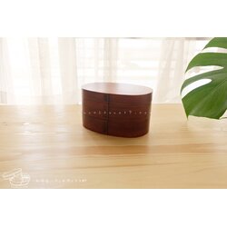 Bending Original Japanese Cedar Wood Bento Box (Small) กล่องข้าวญี่ปุ่นไม้ซีดาร์รุ่นดั้งเดิมรุ่นเล็ก 2 ชั้น