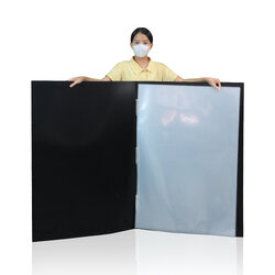 แฟ้มห่วงปกสีดำ ใส่เอกสารขนาด 27x41นิ้ว พร้อมไส้แฟ้ม 10ซอง