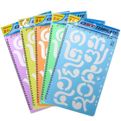 3 inch Thai Number ๐-๙ Template Rulers