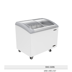 ตู้แช่แข็งฝากระจกโค้ง SANDEN SNC-0285 ( 9.5 คิว ) ขนาดภายนอกกว้าง 105 x 69.5x 95 ซม.
