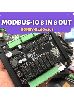 MODEBUS-IO 8 IN 8 OUT ( Relay ) [ HONEY-E32-8DI-8RO ]