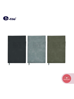 สมุดไดอารี 2025 Diary 2025 อีไฟล์ E-file รุ่น DIARY-M ขนาด 12ซม. x 19.3ซม. จำนวน 1 เล่ม (คละสี)