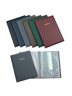 Synthetic Leather Menu Display Books