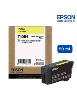 หมึก EPSON T40B4 หมึกตลับ สีเหลือง 50 ml. ของแท้ - สำหรับปริ้นเตอร์ EPSON SC-T3130, SC-T3130N