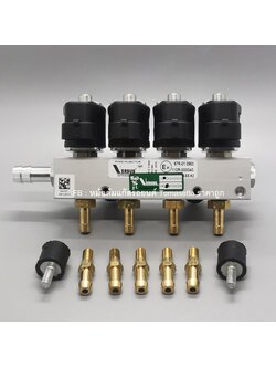 รางหัวฉีดแก๊ส LPG NGV CNG Versus 4 สูบ รุ่น 3 โอห์ม