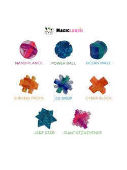 Game Puzzle Interlock 3D Crystal Creative Logic Brain Education Toy ตัวต่อปริศนา เกมสามมิติ ตัวต่อคริสตัล ฝึกความคิด พัฒนาIQ สมาธิ