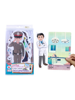 เกมจับคู่ บัตรคำ ชุดอาชีพกับสถานที่ทำงาน ET-573