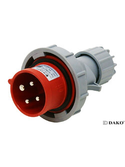 HTN0141 ปลั๊กตัวผู้กลางทาง 3P+E 16A 380V IP67 6h