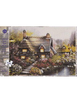 Jigsaw Puzzle ตัวต่อจิ๊กซอว์ 500 ชิ้น T074 Landscapes วิวธรรมชาติ Garden รูปสวนหลังบ้าน MagicLand6