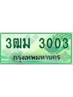 3.ทะเบียนรถกระบะ 3003 เลขประมูล ทะเบียนสวย 3ฒม 3003