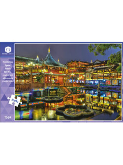 Jigsaw Puzzle ตัวต่อจิ๊กซอว์ 500 ชิ้น T069 Architecture สิ่งก่อสร้าง Yu Garden China รูปสวนอวี้หยวน ประเทศจีน MagicLand6