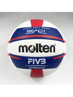 (ของแท้ 100%) วอลเลย์บอล Molten V5B5000 ลูกวอลเลย์บอลชายหาด หนังPU เบอร์5 เย็บด้วยเครื่องจักร