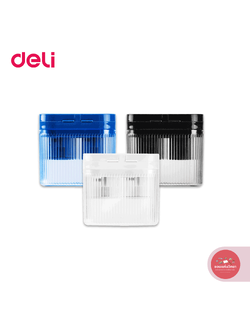 กบเหลาดินสอ Pencil Sharpener เดลี่ Deli รุ่น H553 กบเหลาดินสอ 2 รู จำนวน 1 อัน (คละสี)