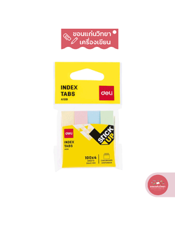 กระดาษโน๊ต Sticky Notes เดลี่ Deli กาวในตัว โพสอิท ขนาด 50มมx12มม รุ่น A109 บรรจุ 100 แผ่นต่อ 1 สี (1 แพ็ค 400 แผ่น) จำนวน 1 แพ็ค