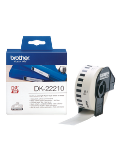 ป้ายสติ๊กเกอร์พิมพ์อักษร BROTHER ฉลากต่อเนื่องขนาดกลาง DK-22210
