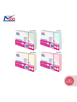 ซองปอนด์สี Envelope 555paperplus เบอร์ C6 ฝาเหลี่ยม บรรจุ 50 ซอง/แพ็ค