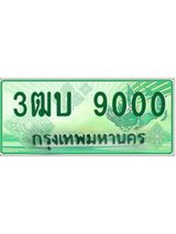 3.ทะเบียนรถกระบะ 9000 เลขประมูล ทะเบียนสวย 3ฒบ 9000