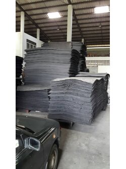แผ่นยางEVA สีดำเรียบ หนา 8 mm. ขนาด 130*240 cm.