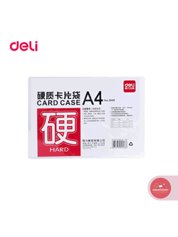 ซองพลาสติกแข็ง Card Case เดลี Deli การ์ดเคส ซองพลาสติก PVC ขนาด A4 รุ่น 5806 จำนวน 1 อัน