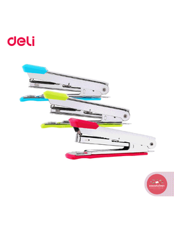 เครื่องเย็บกระดาษ Stapler เดลี Deli เบอร์ 10 รุ่น 0224F จำนวน 1 อัน (คละสี)
