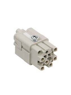 ILME รุ่น CQF 12 female Insert heavy duty connector 10A 400V size 21.21