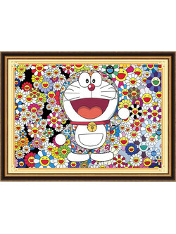 doraemon-1031 *สินค้าหมด* ชุดปักครอสติช ลายโดราเอมอน (งานปักเต็มลาย ไม่มีเดินเส้น) ขนาด 53*41 ซม.ผ้าครอสติช 11CTพิมพ์ลายปักบนผ้า ไหมคอตตอน 19 สี ผังลาย เข็ม