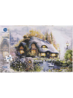 Jigsaw Puzzle ตัวต่อจิ๊กซอว์ 500 ชิ้น T075 Landscapes วิวธรรมชาติ Garden รูปสวนหลังบ้าน MagicLand6