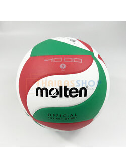 (ของแท้ 100%) ลูกวอลเลย์บอล ลูกวอลเล่ย์ Molten V5M4000 ของแท้ 100% size 5 หนัง PU คุณภาพหนังนิ่ม วอลเลย์บอล ใช้แข่งขัน