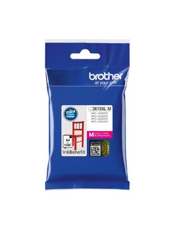 ตลับหมึกอิงค์เจ็ท BROTHER LC-3619XLM - สีชมพู (ม่วงแดง)