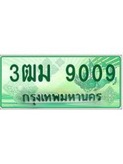 3.ทะเบียนรถกระบะ 9009 เลขประมูล ทะเบียนสวย 3ฒม 9009 จากกรมขนส่ง
