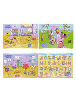 Jigsaw Puzzle 40 ชิ้น แผ่นขนาด L Peppa Pig ตัวต่อจิ๊กซอว์เป๊ปป้าพิกพร้อมถาดรอง ของเล่นเสริมทักษะ Bongkoch MagicLand6