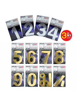 3 inch Numbered Letter and Symbol Signs with Adhesive Tape