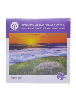 Jigsaw Puzzle ตัวต่อจิ๊กซอว์ 500 ชิ้น TR500-006 Landscapes วิวธรรมชาติ Valley of Flowers รูปหุบเขาแห่งดอกไม้ MagicLand6