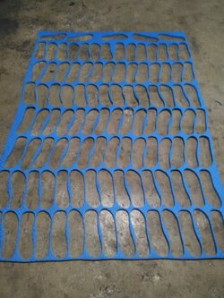 แผ่นปั้มยางeva หนา 15 mm. กว้าง 110 cm.ยาว 160 cm.