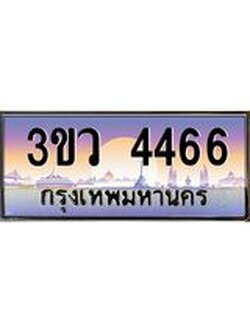 8.ทะเบียนรถ 4466 เลขประมูล ทะเบียนสวย 3ขว 4466 จากกรมขนส่ง