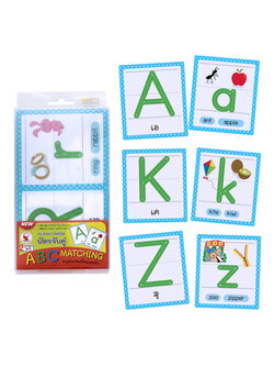 เกมจับคู่ บัตรคำ ABC อักษรพิมพ์ใหญ่และเล็ก ET-569