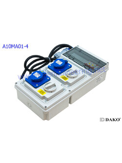 A10MA01-4 กล่องปลั๊กกระจายไฟ 16A 3P Interlock