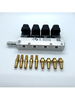 รางหัวฉีด Rail 4 สูบ (เทา) 3 โอห์ม