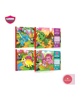 สมุดวาดเขียน มาสเตอร์อาร์ต Master art ขนาด A4 100G 10 แผ่น รุ่น D-402 จำนวน 1 เล่ม (คละลาย)