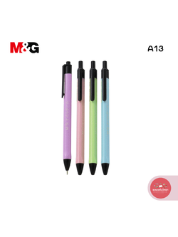 ปากกาลูกลื่น Ball Pen เอ็มแอนจี M&G ขนาด 0.7มม. ชนิดกด รุ่น A13 จำนวน 1 ด้าม (คละสี)